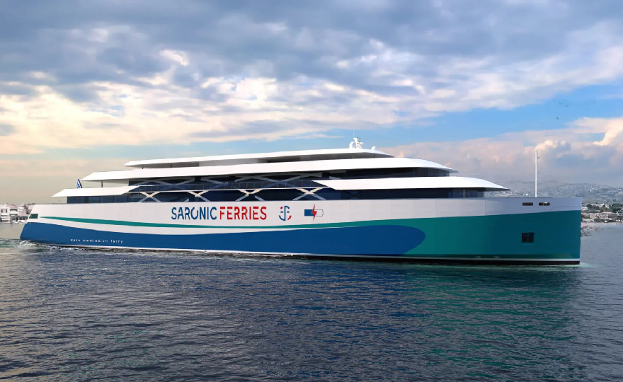 Saronic Ferries partners with C-Job Naval Architects for the design of the first fully-electric Ro-Pax Ferry in Greece